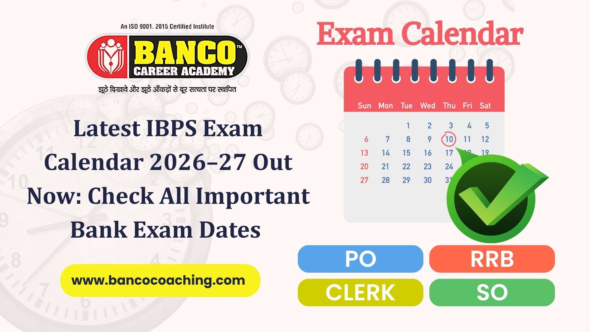 Latest IBPS Exam Calendar 2026–27 Out Now: Check All Important Bank Exam Dates